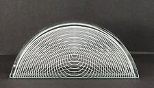 Vintage MCM Lausitzer Glass THERMOFORM Napkin Holder OP ART Graph East Germany picture