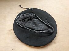 Post WW2 WWII Canadian Canada Black Armoured Beret 1956 Size 6 1/2 picture