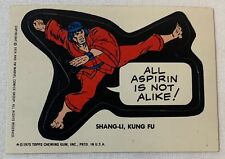 1974/1975 Topps Marvel Super Heroes Stickers SHANG LI KUNG FU All Aspirin... picture