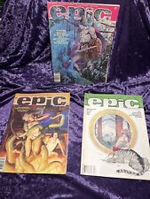 Lot Of 4 EPIC Illustrated Marvel Fantasy & Science Fiction Magazine 1981-85 picture