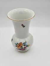 Herend Hungary porcelain vase hand-painted floral 6 1/2 picture