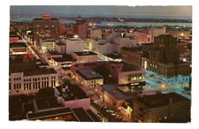 San Diego California CA Postcard Night View picture