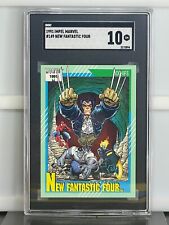 1991 Impel Marvel New Fantastic Four SGC 10 Graded Spider-man Hulk Wolverine picture
