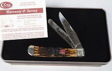 Case for Sturm,Ruger Pocket Knife Signature 2-Blade Burnt Bone wTin Handmade USA picture