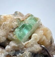 10 Carats Well Terminated Beautiful Green Emerald Crystal On Matrix From @AFG picture