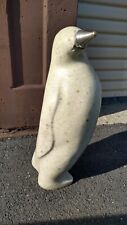 Mid Century Modern Masatoya KUKI Kishi Signed Stone  Penguin Sculpture Statue picture