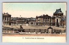 Paris- France, Facade Of The Palace of Versailles, Antique, Vintage Postcard picture
