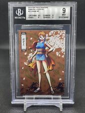 One Piece Nami No.3 Straw Hat pirate Crew Japanese Bandai Anime Wafer Card BGS 9 picture