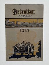 Rare Vintage 1915 Original Detroiter Car Catalog Brochure Booklet picture