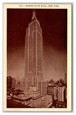 Empire State Buildingl New York City NY NYC UNP WB Postcard Y14 picture