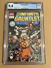 INFINITY GAUNTLET #1 CGC 9.4 NM  1991 Thanos Silver Surfer Avengers Inf. Stones picture