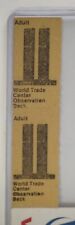Pre 9/11 New York World Trade Center Observation Deck Ticket/Visitor Pass/Flyer picture
