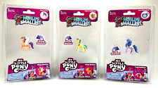 (SET of 3) World's Smallest MY LITTLE PONY Mini Figures MLP Izzy Hitch Pipp picture