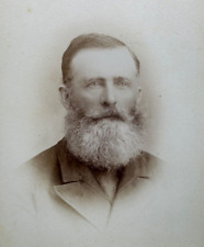 Victorian Antique Cabinet Card Photo of an Older Man picture