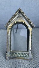 Antique European Masonic Silver plated Brass Frame 1860 picture
