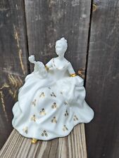 Royal Doulton Figurine My Love All White w Gold Bone China Vintage 1965 Retired picture