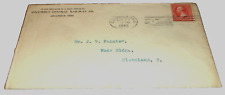 APRIL 1899 COLUMBUS CENTRAL RAILWAY USED COMPANY ENVELOPE picture