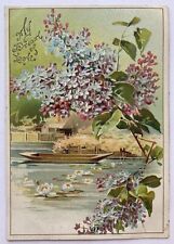 Antique My Dream of Love Postcard Pretty Flowers Water Litho Undivided Back picture