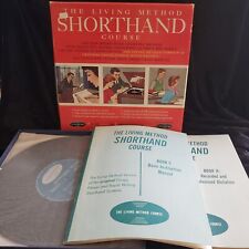 Vintage 1960 The Living Method Shorthand Course Records Instructions Educational picture