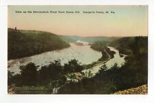 Postcard View Up The Shenandoah River From Camp Hill Harpers Ferry West Virginia picture