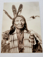 Crazy Bear Lakota Sioux Chief Post card Native American Indian Card picture