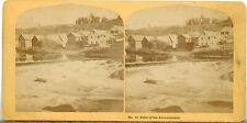 Lisbon NH: Mill Buildings & Dam on Ammonoosuc River ~1870 CP Hibbard photo w18 picture