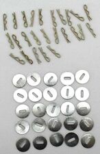 US 5/8 washers and milspec 3/4in toggles for uniform 25+25 lot of 50 pcs R9666 picture