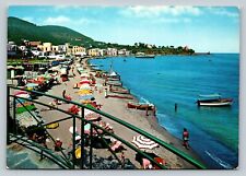 People & Boats on Beach ISCHIA in Italy 4x6