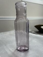 Rare antique Light Amethyst glass Dawson Pickles bottle Vase Collector picture