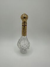 14k Gold Dutch Antique Perfume Bottle Glass Crystal picture