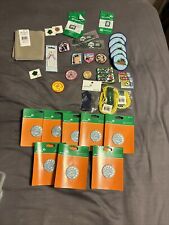 New Unused Girl Scout Badges Patches Pins Sash Lot of 35 Mixed Lot picture