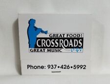 Vintage Crossroads Restaurant Bar Music Lounge Matchbook Dayton Ohio Advertising picture