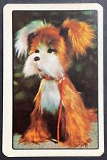 Fuzzy Stuffed Dog Toy Single Swap Playing Card 3 Clubs picture