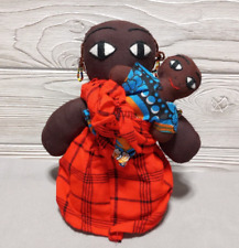 African Cloth Doll Maasai Tribe Mother Baby Child 9