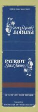 Matchbook Cover - Patriot Steak House WEAR picture