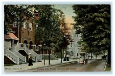 1912 St. John's Academy Hall, White Plains, New York NY Postcard picture