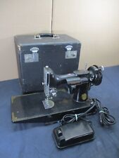 Vtg 1946 Singer Featherweight 221 Portable Electric Sewing Machine AG874567 WORK picture