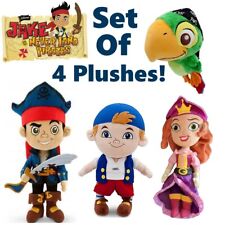 Disney Junior Jake And The Never land Pirates Cubby Skully Princess Plush Set 4 picture
