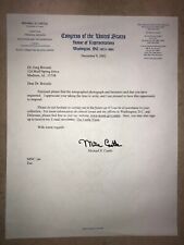 Delaware CONGRESSMAN: Michael Castle, SIGNED Official Letter picture