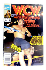 Marvel WCW WORLD CHAMP (1992) #2 RARE NEWSSTAND WRESTLING VF(8.0) Ships FREE picture