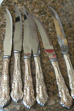 *6 Vintage Silver Plate Sheffield England Steak Knife picture