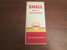 Vintage 1946 Shell Oil Co. Road Mao: Michigan picture