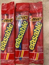 Bic Erasable Pens - Set of 3 (old and for collectors only) picture