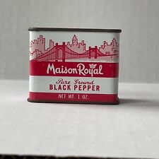 Vintage Maison Royal Black Pepper Spice Tin metal picture