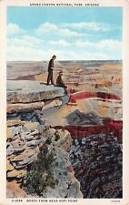 Grand Canyon AZ Arizona Hopi Point Dred Harvey Southwest Vtg Postcard D6 picture