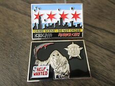 Chicago Police Department CPD Grim Reaper Help Wanted Murder City Challenge Coin picture