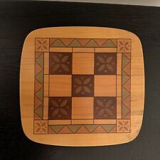 Vintage Longaberger Father’s Day Tic Tac Toe Basket Lid Only Wooden Made In USA picture