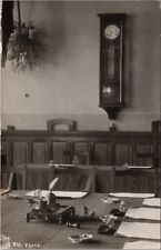 Conference Locarno 1925 Interior Room Pens Papers Table RPPC Postcard E20 picture