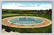 Sioux City IA-Iowa, Leif Erickson Pool, Antique Vintage Souvenir Postcard picture