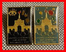 1984 LOS ANGELES OLYMPIC PIN BADGE OPENING AND CLOSING CEREMONIES COLLISEUM picture